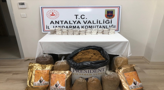 Manavgat’ta kaçak tütün ticareti yaptığı iddia edilen şüpheli yakalandı