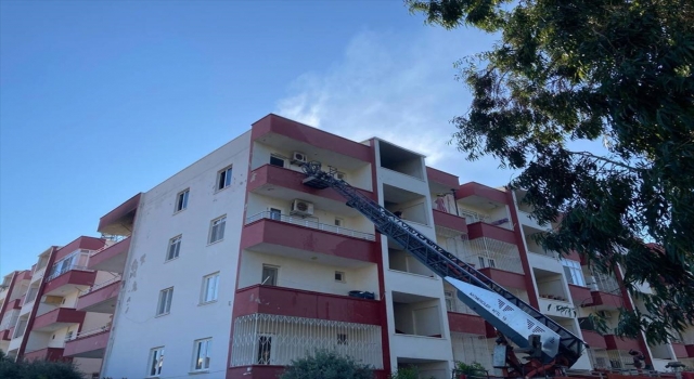 Mersin’de bir evde çıkan yangın hasara neden oldu