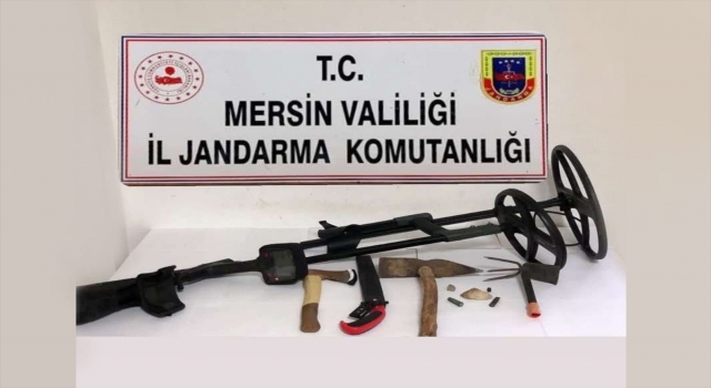Mersin’de kaçak kazı yapan 2 kişi yakalandı