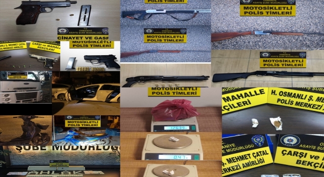 Osmaniye’de asayiş uygulamalarında yakalanan 12 zanlı tutuklandı