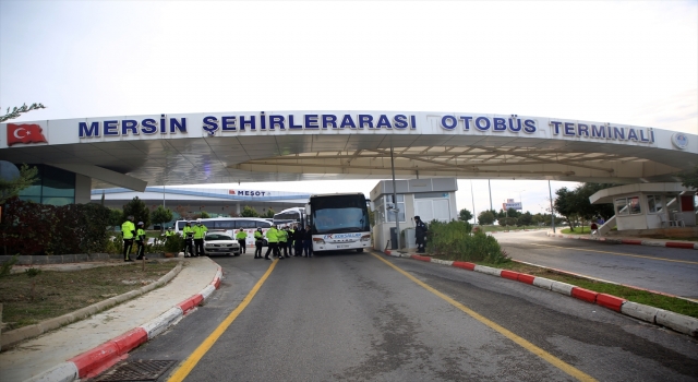 Mersin’de trafik ekipleri yolcu otobüslerinde denetim yaptı