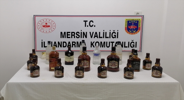 Mersin’de 106 litre sahte içki ele geçirildi