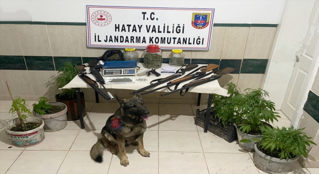 Hatay’da evlerinde silah ve uyuşturucu bulunan 2 kişi gözaltına alındı