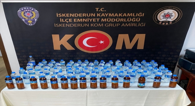 Hatay’da 42,5 litre sahte içki ele geçirildi