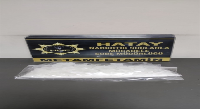 Hatay’da 1 kilo 38 gram metamfetamin ele geçirildi