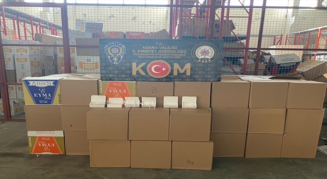 Adana’da kaçak 2 milyon 732 bin makaron ele geçirildi