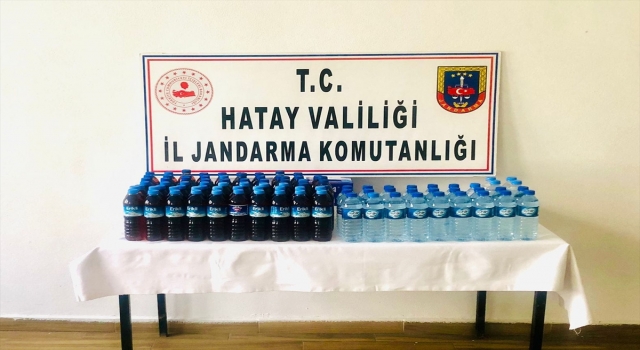 Hatay’da 98 şişe sahte içki ele geçirildi