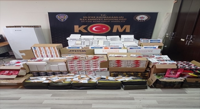 Mersin’de 203 bin 800 makaron ele geçirildi