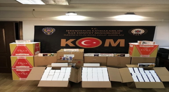 İskenderun’da 180 bin makaron ele geçirildi