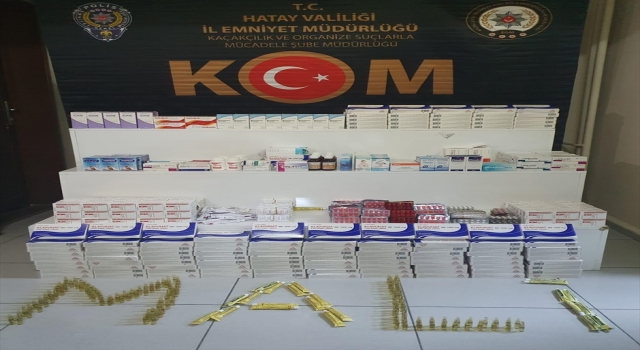 Hatay’da 1170 kutu faturasız ilaç ele geçirildi