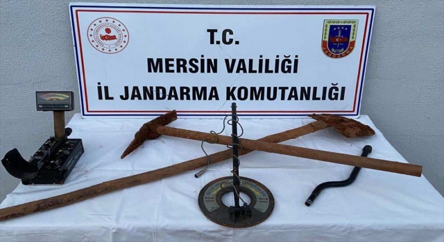 Mersin’de kaçak kazı yaparken yakalanan 3 şüpheli gözaltına alındı