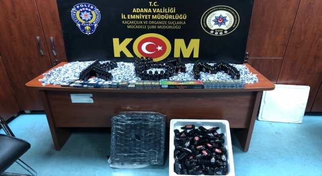 Adana’da sahte içki ve kaçakçılık operasyonunda 3 zanlı yakalandı
