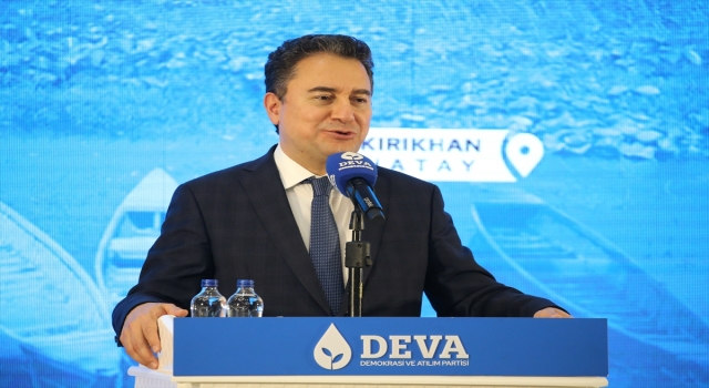 DEVA Partisi Genel Başkanı Babacan, Hatay’da partisinin ilçe kongresine katıldı: