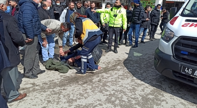 Kahramanmaraş’ta kamyonetin çarptığı yaya yaralandı