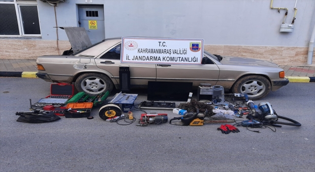 Kahramanmaraş’ta bağ evlerinden hırsızlık yaptığı iddia edilen zanlı tutuklandı