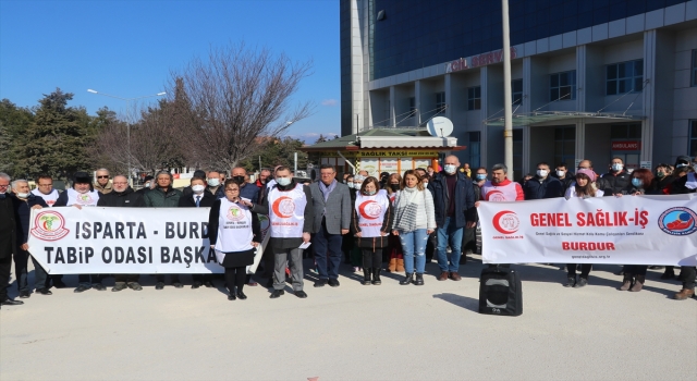 Burdur’da Genel Sağlıkİş üyeleri iş bırakma eylemi başlattı