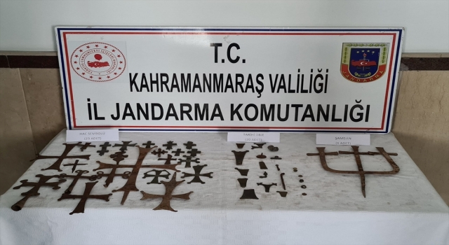 Kahramanmaraş’ta 44 tarihi eser ele geçirildi, 2 şüpheli yakalandı