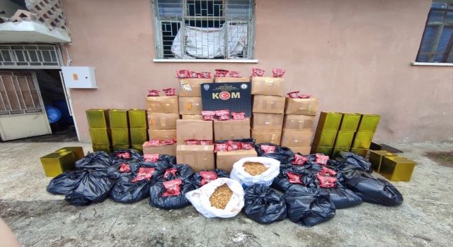 Hatay’da 1 ton kaçak tütün ele geçirildi
