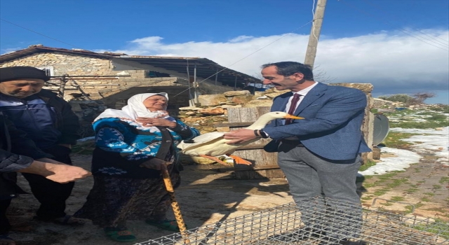 Hatay’da ördekleri telef olan yaşlı kadına 3 ördek hediye edildi