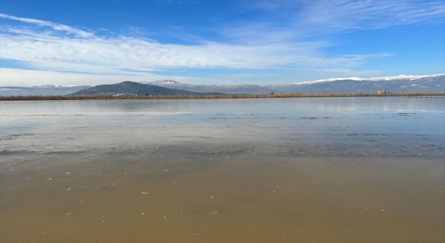 Burdur’da bazı tarım arazilerini su bastı