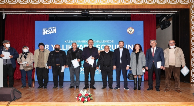 Yüreğir’de tapu dağıtım töreni