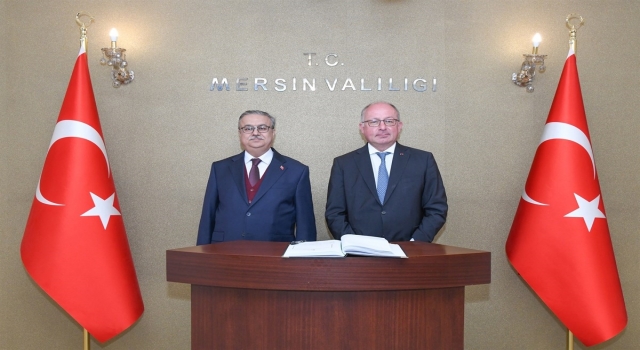 Belçika’nın Ankara Büyükelçisi Paul Huynen’den Mersin Valisi Su’ya ziyaret