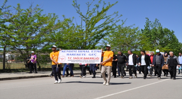 Kahramanmaraş’ta ”Sağlık İçin Hareket Et” etkinliği düzenlendi