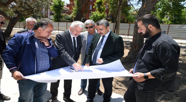 Isparta’da millet bahçesi yapımı devam ediyor