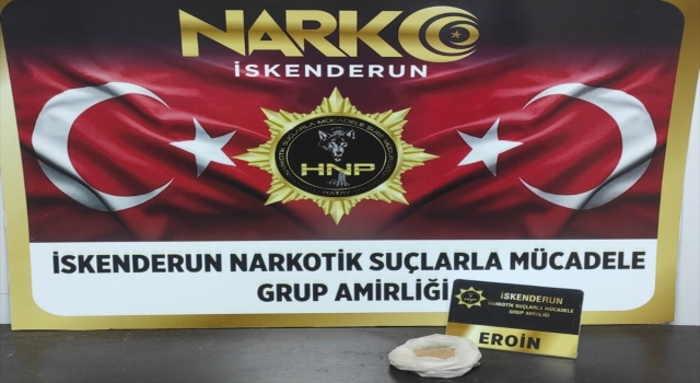 Hatay’da cebinde 80 gram eroin bulunan şüpheli tutuklandı