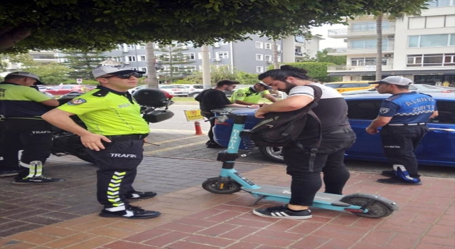 Alanya’da elektrikli scooter sürücülerine ceza