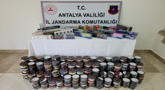 Manavgat’ta kaçak sigara ve tütün operasyonu