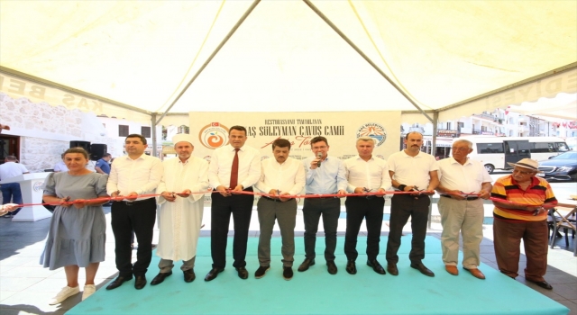Kaş’ta restore edilen Süleyman Çavuş Camisi ibadete açıldı