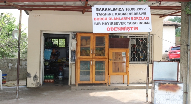 Osmaniye’de gizli hayırsever, bakkalın veresiye defterini satın aldı