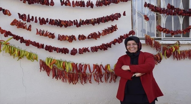 Elmalı’da kadın kooperatifi kurutulmuş sebze ve meyve alıyor
