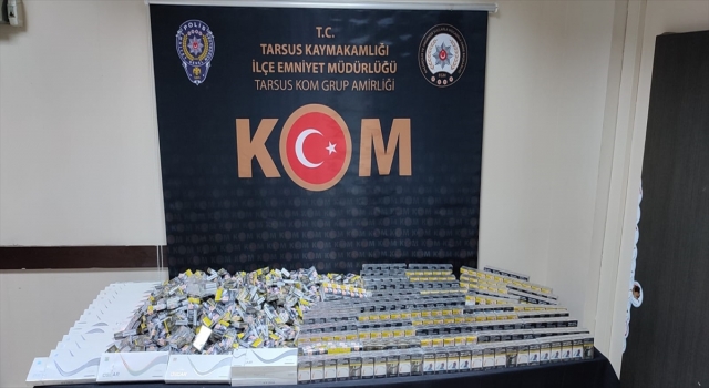 Mersin’de 1240 paket gümrük kaçağı sigara ele geçirildi