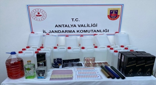 Antalya’da kaçak içki operasyonunda 1 kişi yakalandı