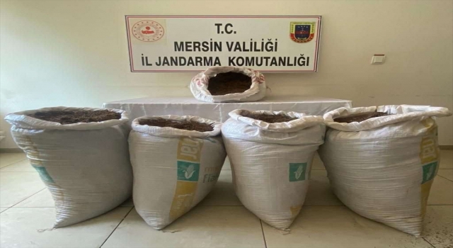 Mersin’de 350 kilogram kaçak tütün ele geçirildi