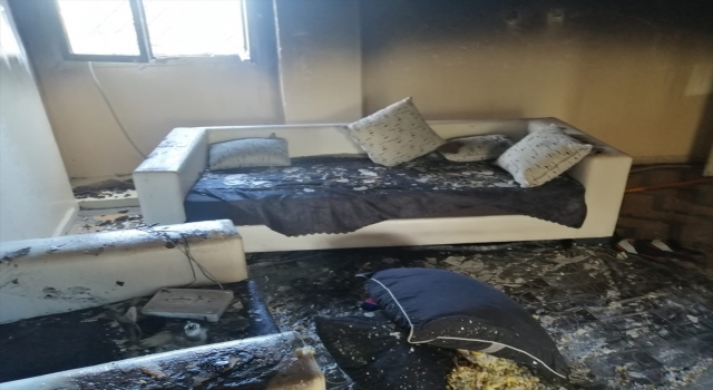 Mersin’de evde çıkan yangın söndürüldü