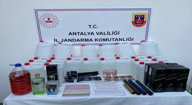 Antalya’da sahte içki operasyonlarında 4 şüpheli yakalandı