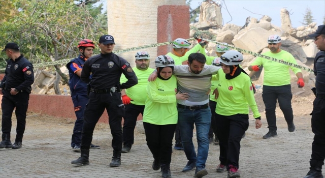 Kahramanmaraş’ta 374 personelle deprem tatbikatı