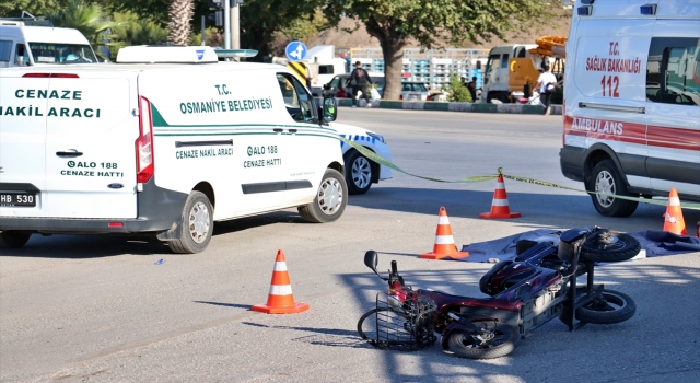Osmaniye’de kamyonun çarptığı elektrikli bisikletteki 1 kişi öldü, 1 kişi yaralandı
