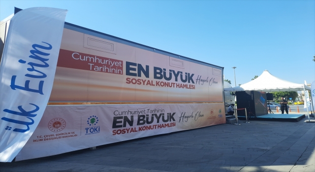 ”İlk Evim, İlk İş Yerim” ile ”İlk Evim Arsa” projelerinin tanıtım tırı Mersin’e geldi
