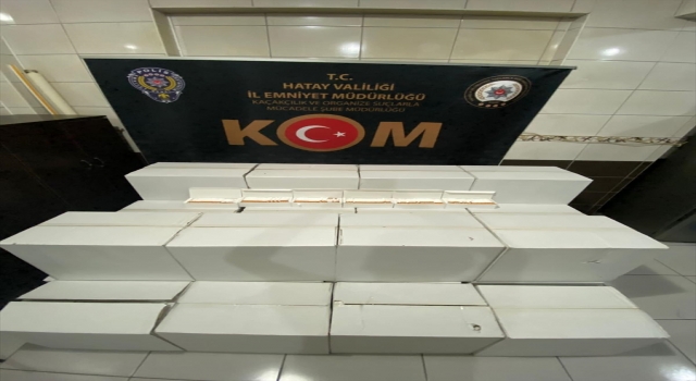 Hatay’da 200 bin makaron ele geçirildi