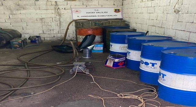 Hatay’da 21 bin litre kaçak akaryakıt ele geçirildi