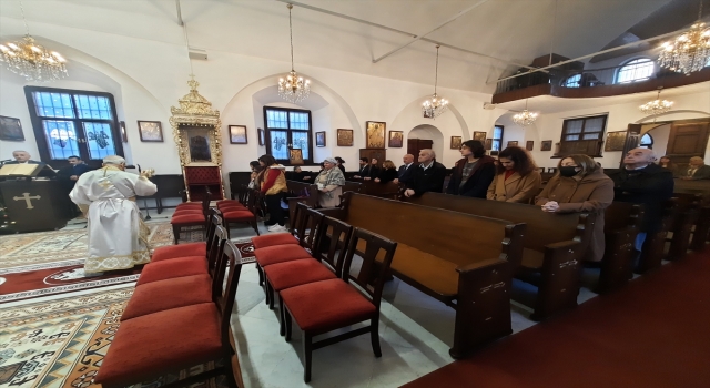 Mersin’de Ortodoks Kilisesi’nde Noel ayini yapıldı