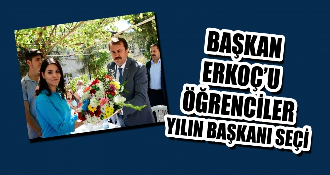 BAŞKAN ERKOÇ YILIN ‘BELEDİYE BAŞKANI’ SEÇİLDİ
