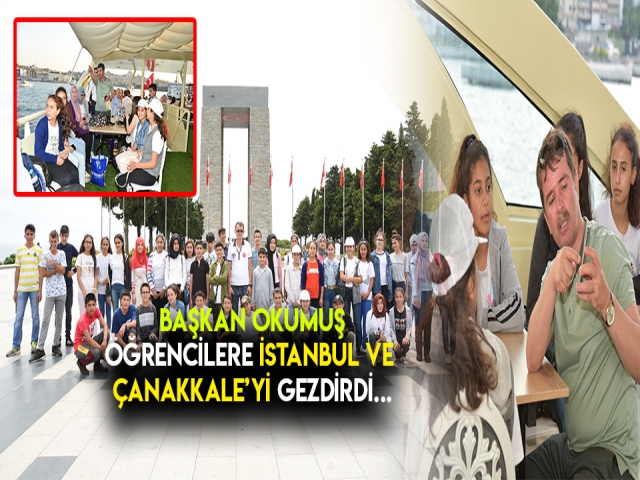 BAŞKAN OKUMUŞ ÖĞRENCİLERE REHBERLİK ETTİ !