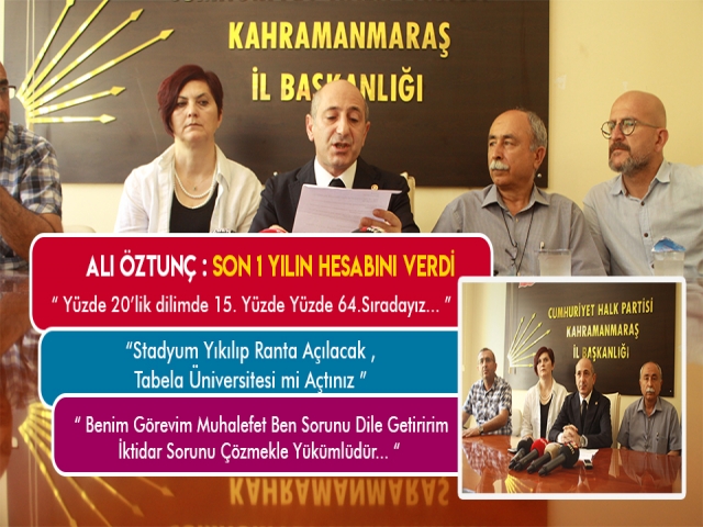 ÖZTUNÇ - VEKİLLİĞİNİN BİR YILININ HESABINI VERDİ