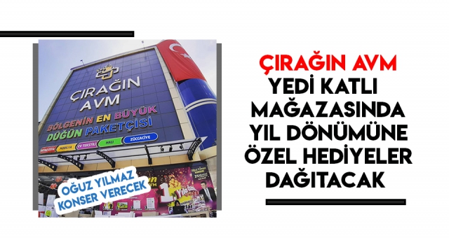 YEDİ KATLI MAĞAZADA YILDÖNÜMÜ ŞENLİĞİ BAŞLIYOR