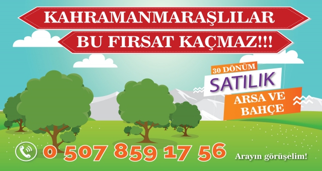 Yatırımlık Satılık Arsa ve Bahçe